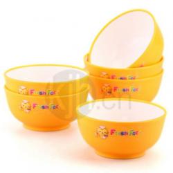 大號卡通時(shí)尚餐碗（6個(gè)／